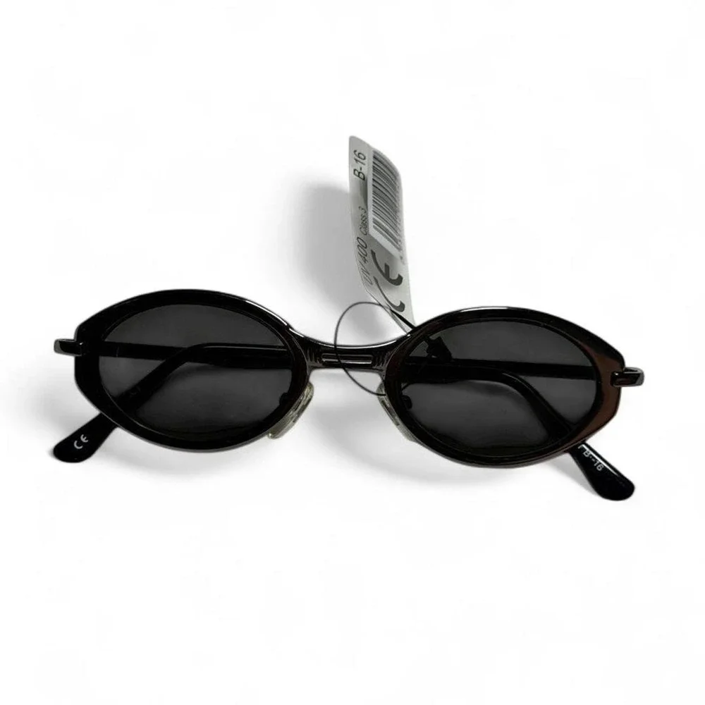 Vintage 90s Twist Bridge Oval Sunglasses